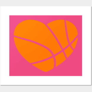 Basketball Heart Posters and Art